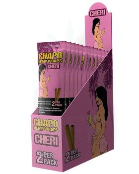 tillverkad av hampa CHAPO Hemp Blunt Wraps Cherry | 2 st