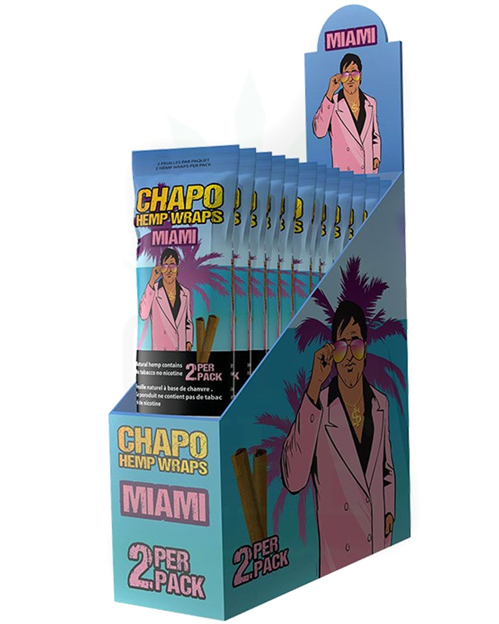 Headshop CHAPO Hanf Blunt Wraps Mango | 2 Stück