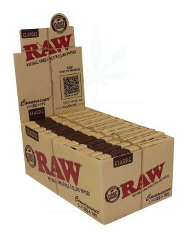 hamppu RAW Classic 1 1/4 Paperit + vinkit | 50 arkkia | 50 arkkia
