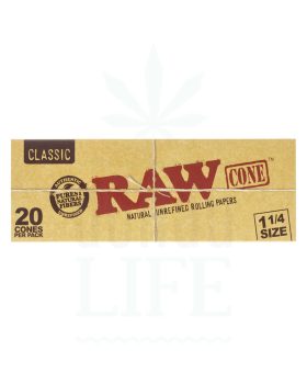 Papers RAW Classic Cones 1 1/4 | 20 Stück