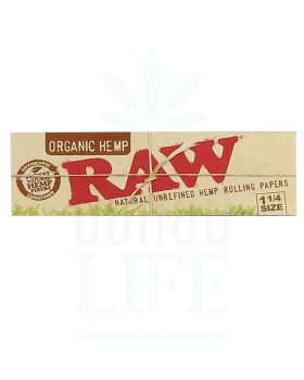 made from hemp RAW Organic Hemp 1 1/4 Papers | 50 sheets