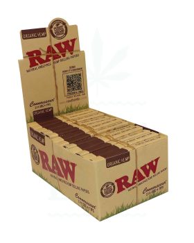 aus Hanf RAW Organic Hemp 1 1/4 Papers + Tips | 50 Blatt