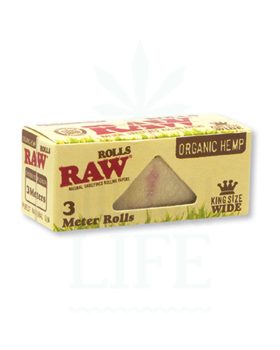valmistettu hampusta RAW Organic Hemp Rolls Papers | 3 m