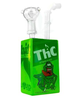aus Glas JUICE GLASS Minibong ‘THC Frog’ | 19 cm