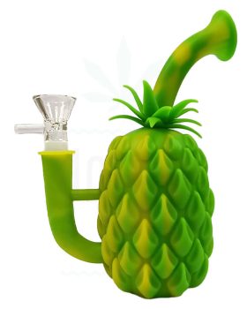 aus Silikon Minibong Ananas aus Silikon | 18 cm
