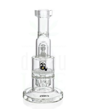 aus Glas BIO GLASS Glasbong ‘Up Dome’ mit Honeycomb | 23 cm